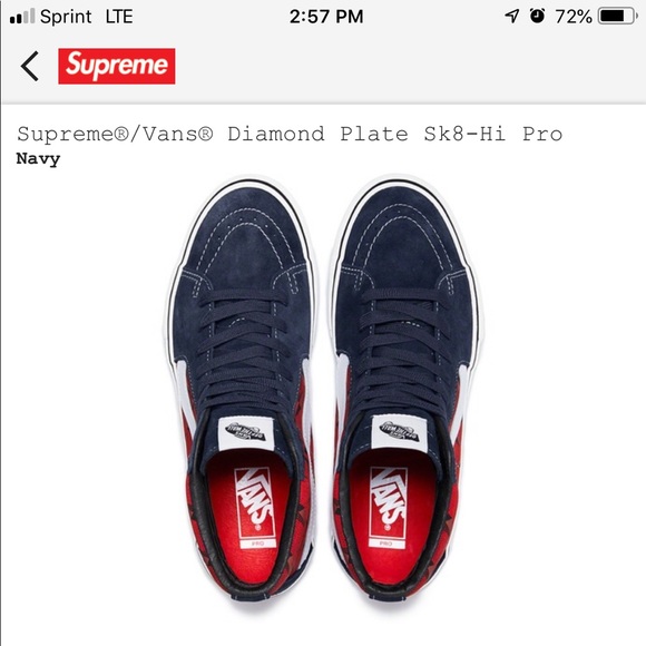 supreme sk8-hi vans - Picture 2 of 4